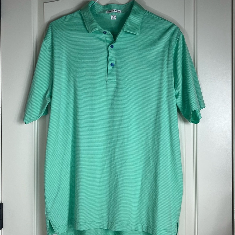 Peter Millar Green Polo Shirt